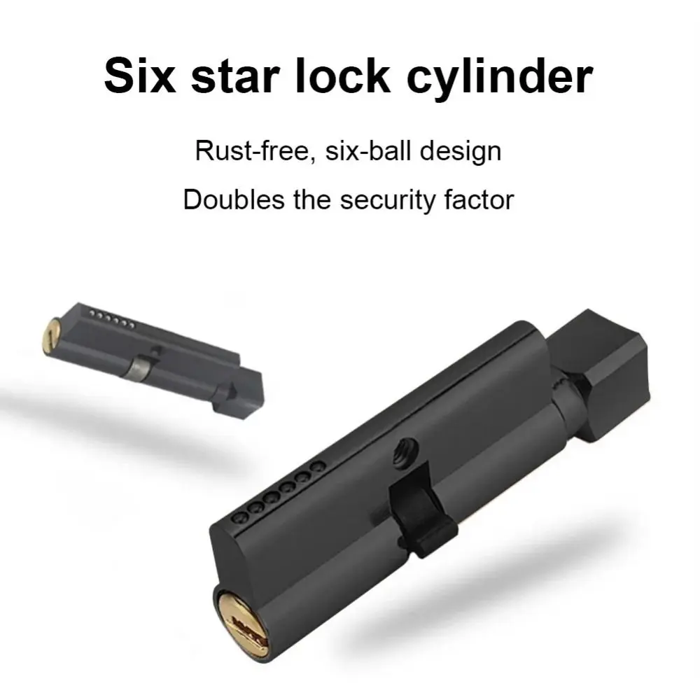 مجموعة مفاتيح قفل مقبض الباب الصامت، قفل باب غرفة النوم المربع العالمي، لوحة سميكة، قفل مقبض الباب الداخلي الأسود