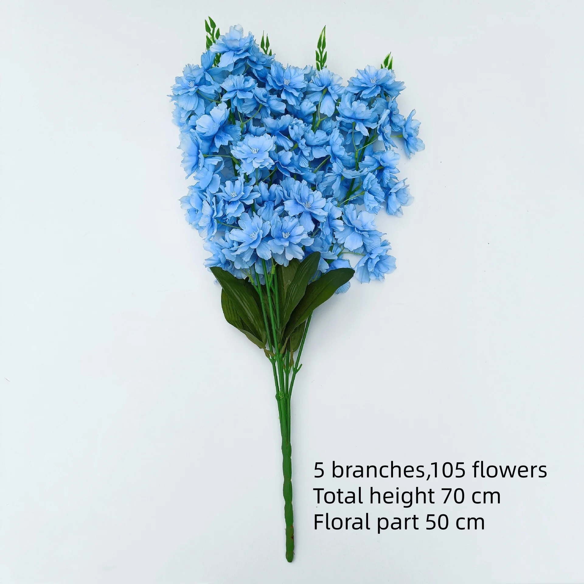 High Quality Triple 105 Head Silk Artificial Cherry Blossoms for Wedding Decoration Fast Delivery