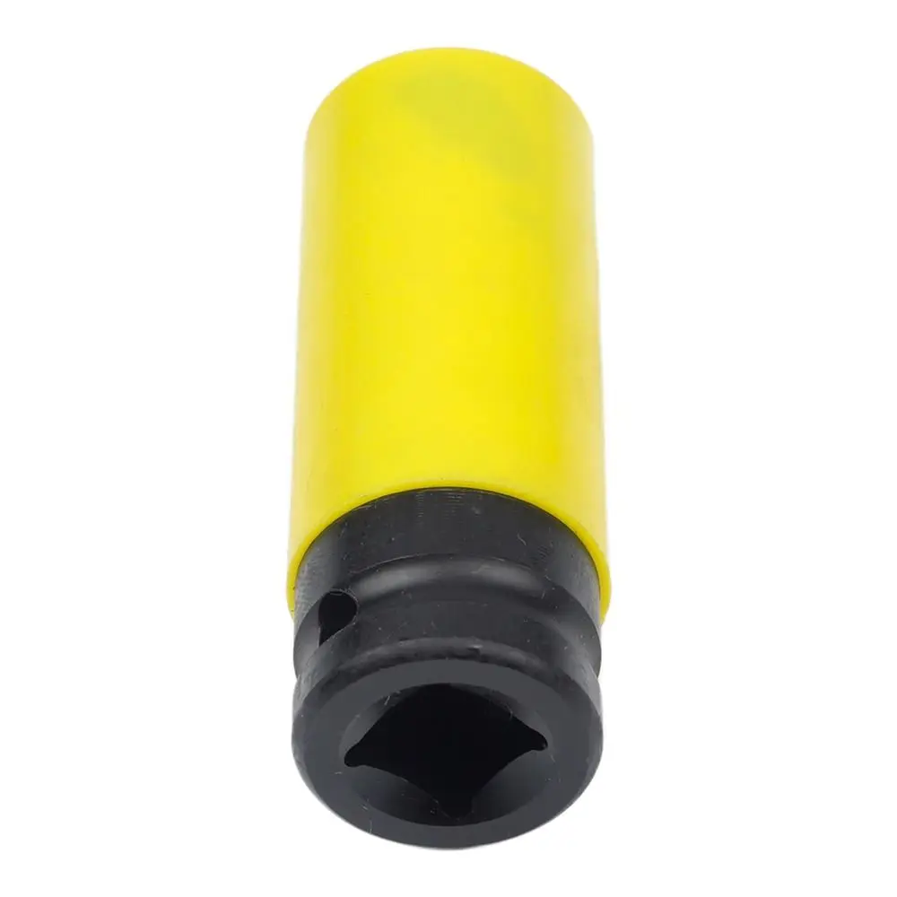 1 Stück 1/2 Zoll Antriebsrad-Schutzsteckschlüssel aus Chrom-Vanadium-Stahl 17/19/21/22mm Tiefer Schlagschrauberschlüssel mit dünner Wand – Detail 9