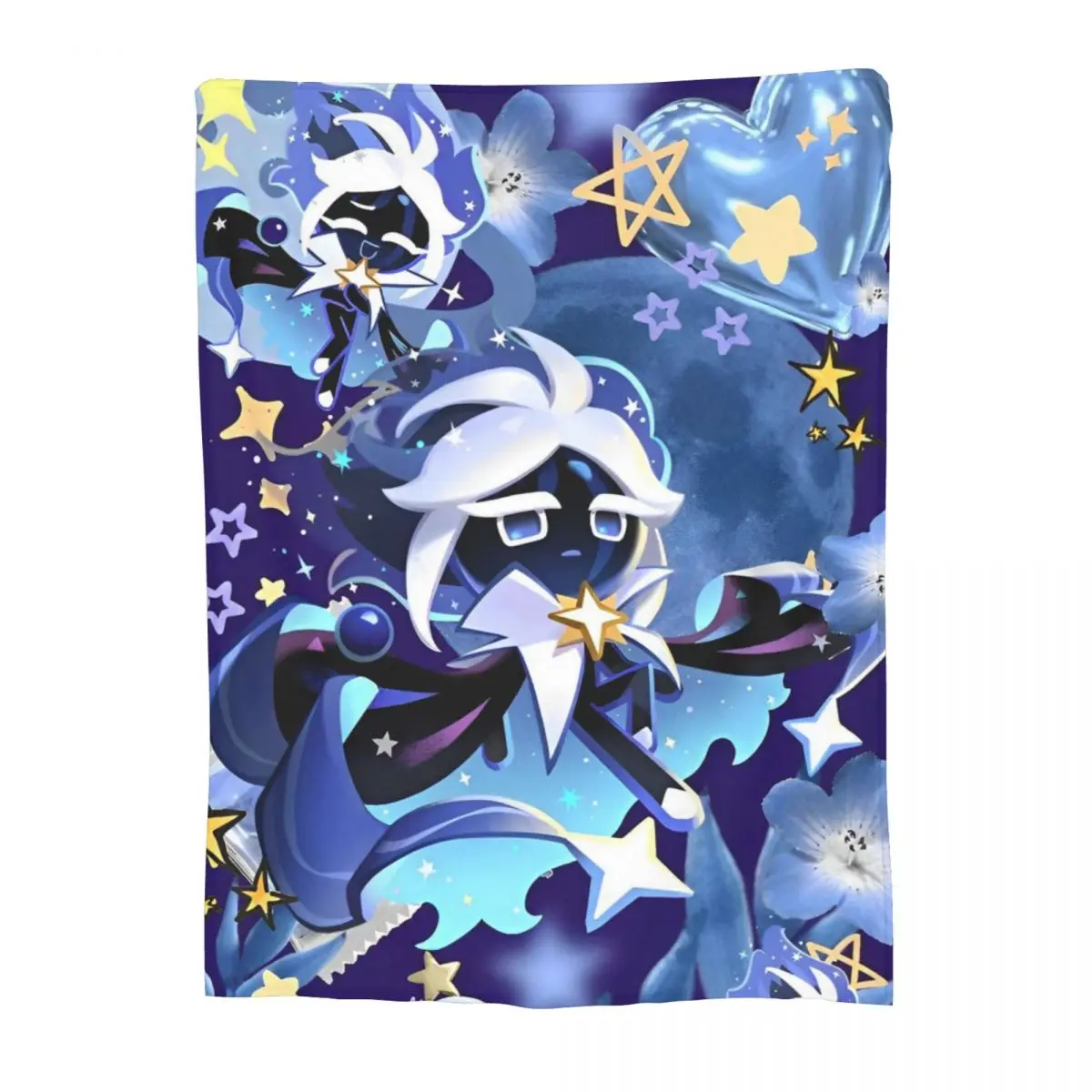 Stardust Cookie Flannel Throw Blankets Cookie Run Kingdom Blanket for Sofa Office Lightweight Thin Bedding Throws
