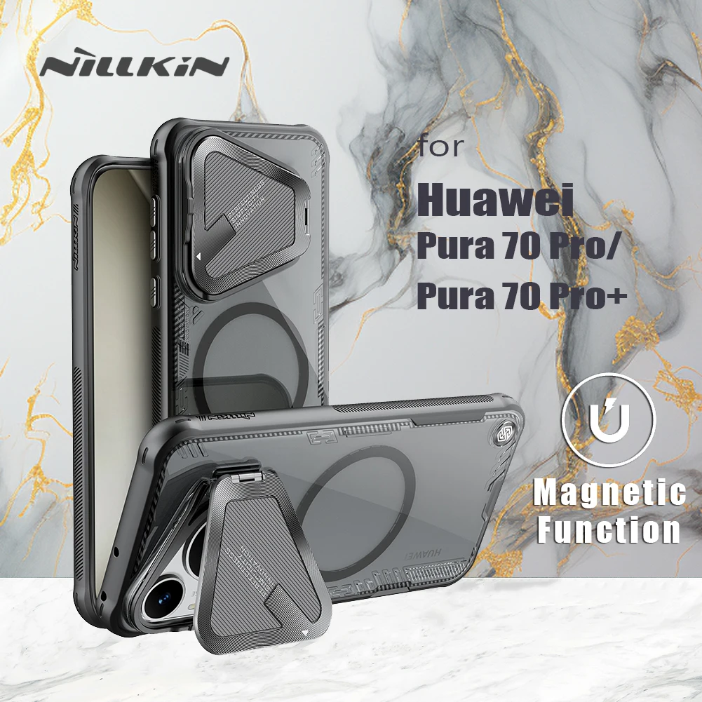 

for Huawei Pura 70 Pro / 70 Pro Plus Magnetic case Nillkin iceblade Prop Camera Protection with Stand Back cover for 70 Pro Plus