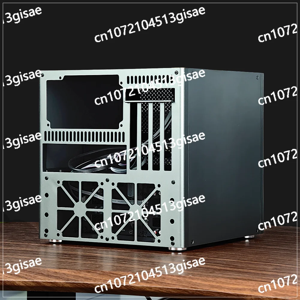 Anodized Aluminum Desktop Computer Case Suitable for MATX Motherboard ATX Power Supply, Auriga 6-row NAS Case 2mm