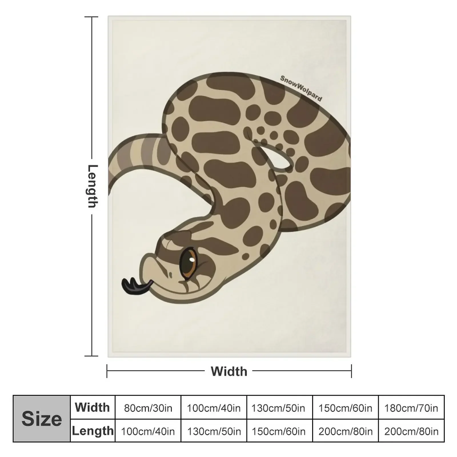 Little Hognose Snake Throw Blanket Bed covers manga Blankets