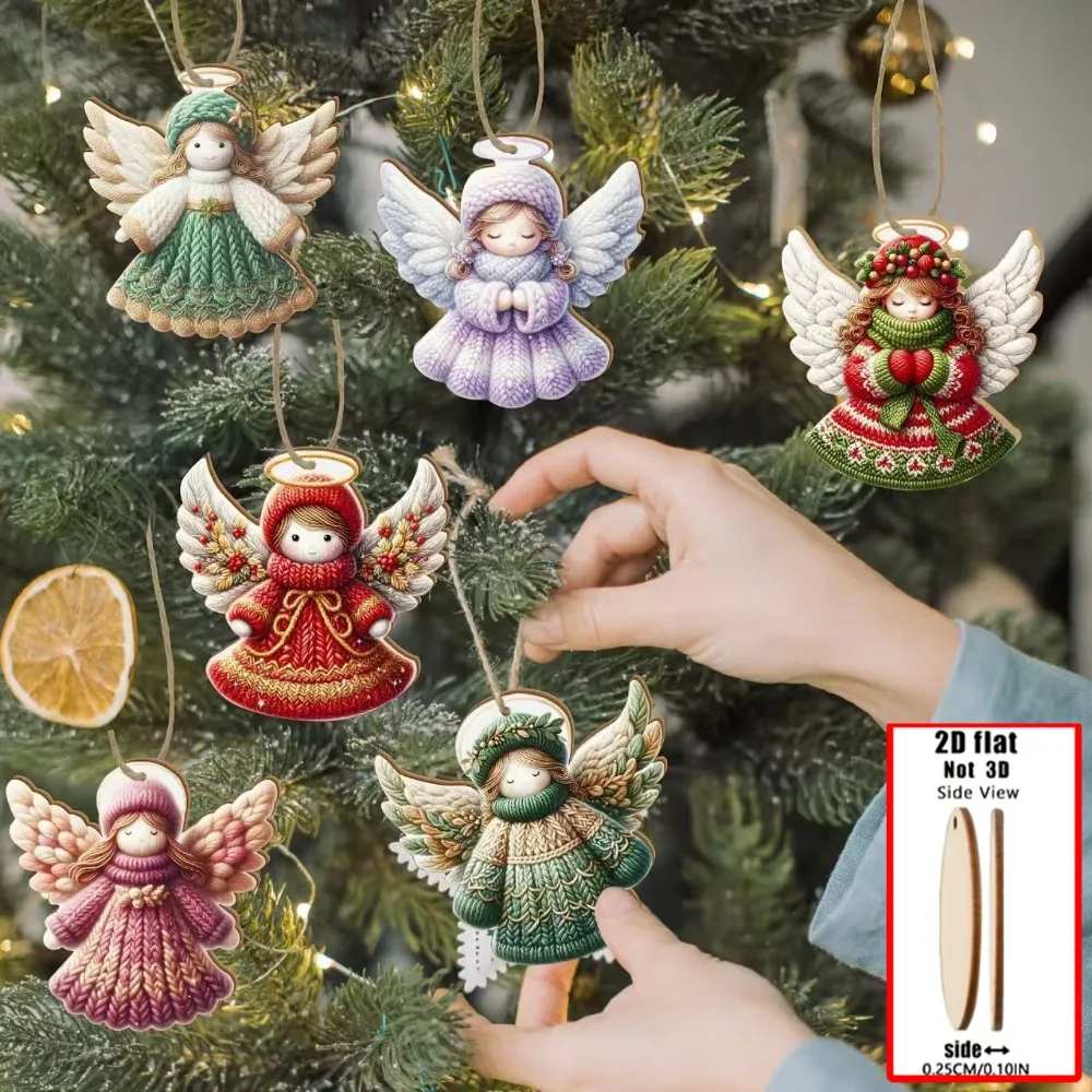 

Christmas Angel Pendant Christmas Angel Paper Pendant Christmas Tree Decor for Home Xmas Wall Hanging Ornament Atmosphere Decor