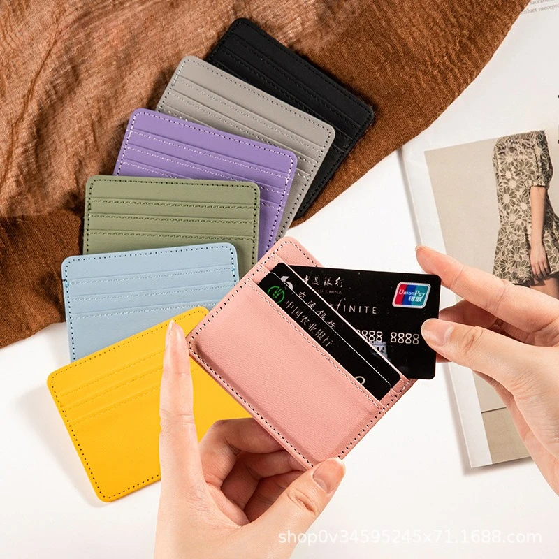 1Pc Pu Leather Id C… - image