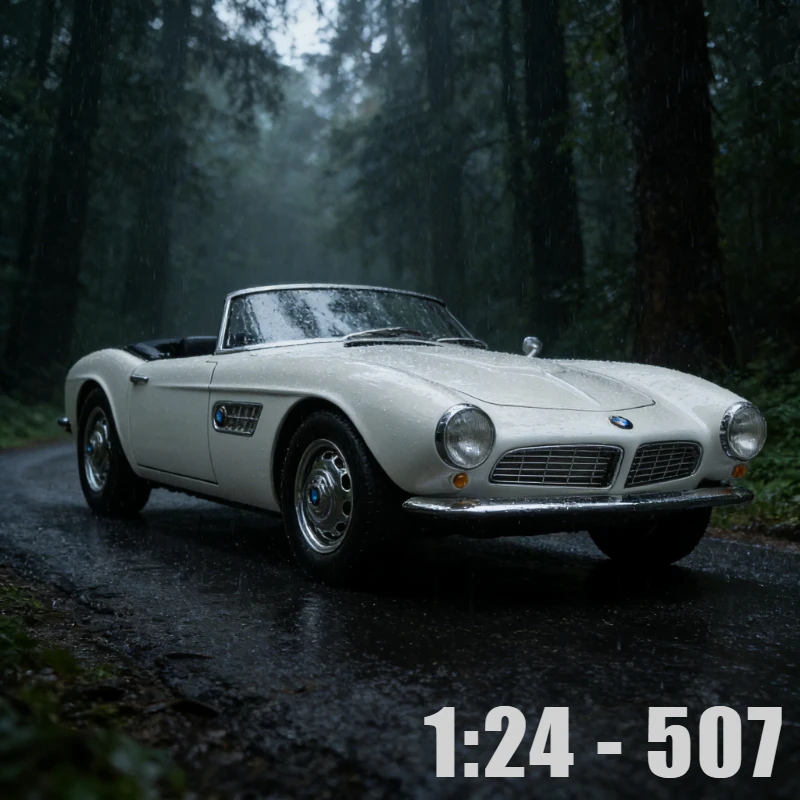 

1:24 507, винтажный классический автомобиль, имитация спортивного автомобиля, украшение, детская игрушка, расширенная модель, коллекционные предметы, подарок