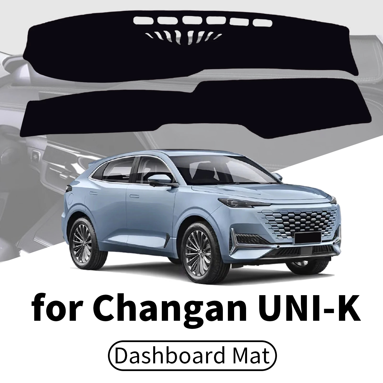 for Changan UNI-K 2025-2023 2022 2021 Car Dashboard Cover Dashmat Sunshade Anti‑UV Anti‑Glare Dash Mat Interior Accessories