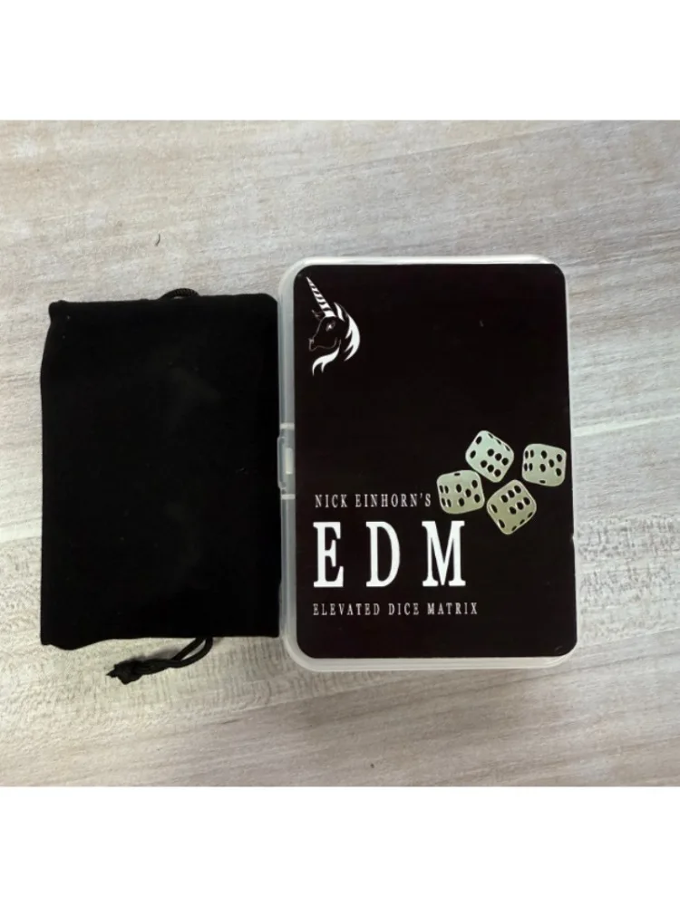 Tour de magie à matrice de dés surélevés (bleu ou rouge), tours de magie en gros plan, accessoires magiques d'illusion, jouets de cartes, Gimmick de magicien, jeux amusants