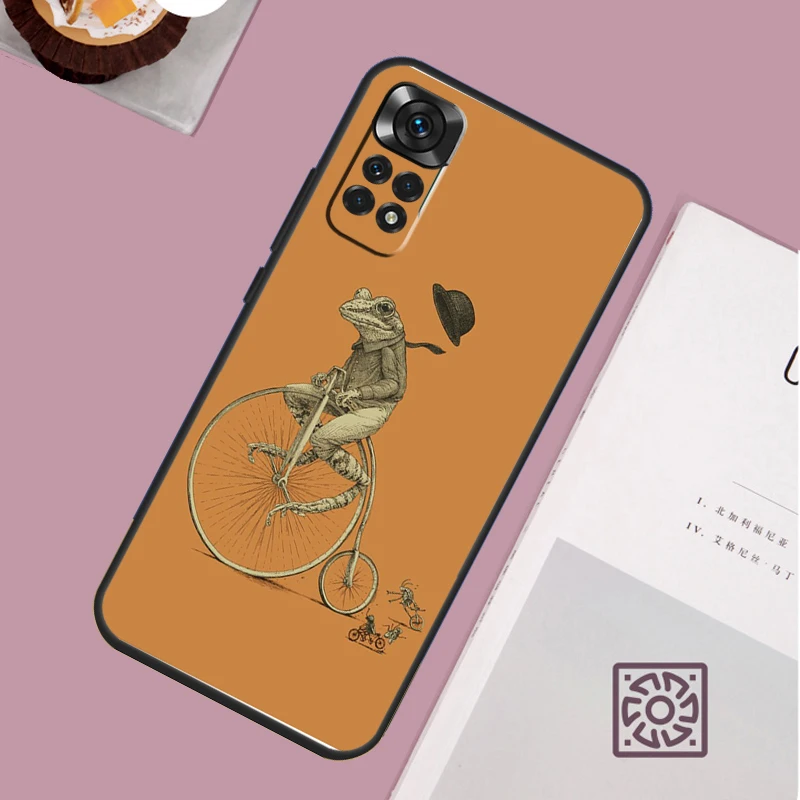 Vintage Retro Frog Mushrooms Case For Xiaomi Redmi Note 12 9 10 11 13 Pro Plus 9S 10S 11S 12S Redmi 12 10C 12C 13C Cover