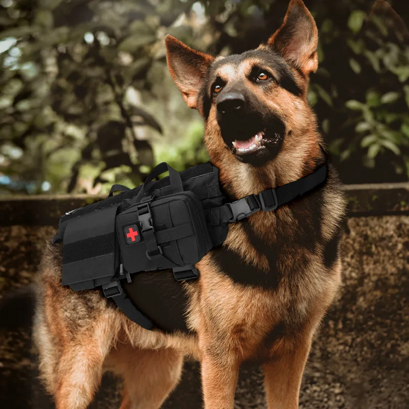 

Outdoor tactical dog vest dog coat waterproof pet clothing medium and large dog training lead rope