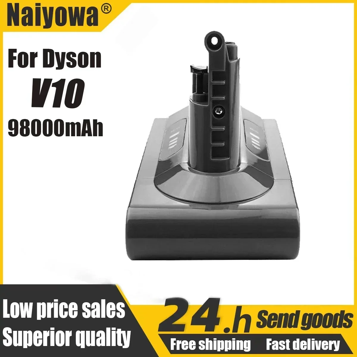 25.2V Battery 98000mAh Replacement Battery for Dyson V10 Absolute Cord-Free Vacuum Handheld Cleaner Dyson V10 Battery