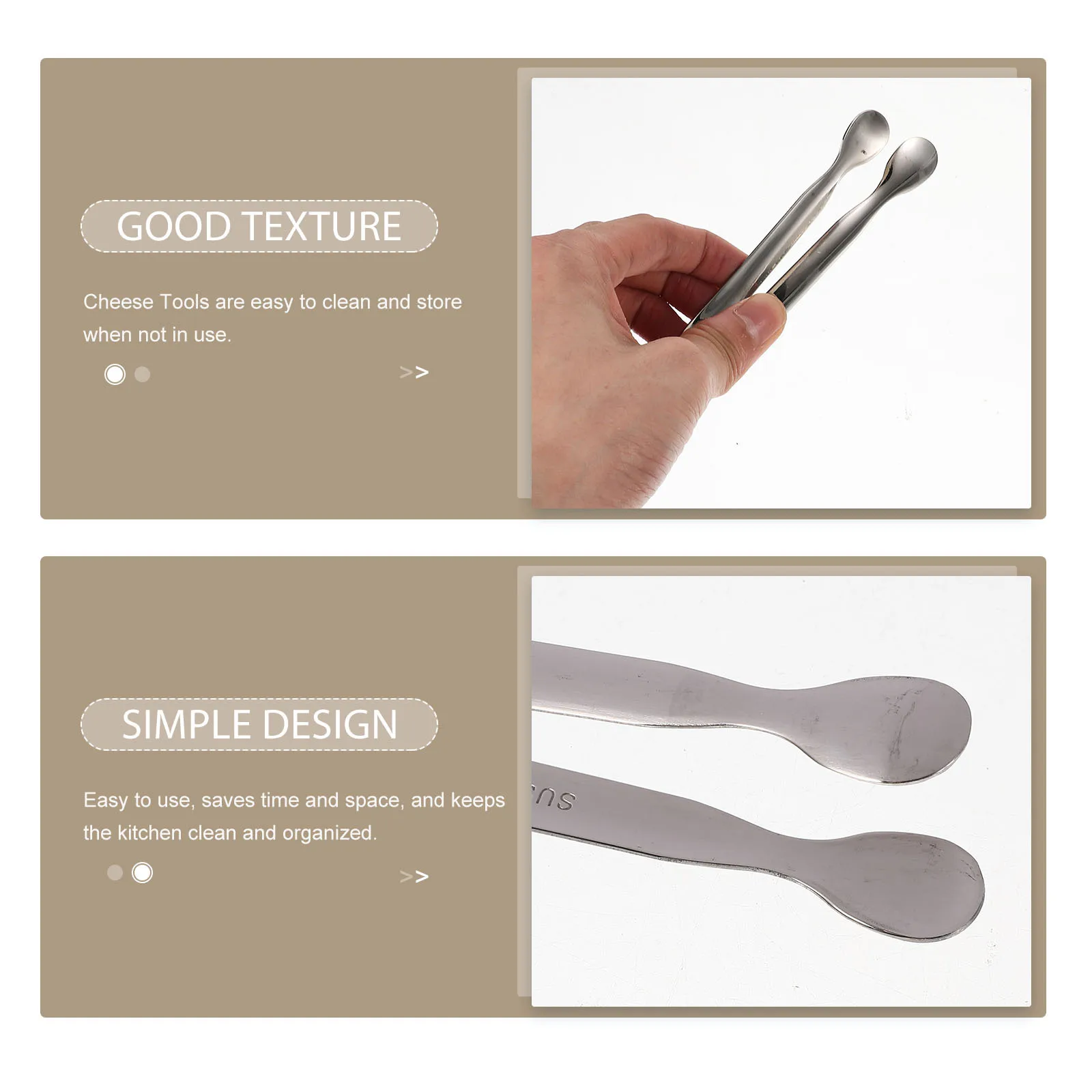 

Stainless Steel Knife Spoon Fork Set Cheese Serving Tools Appliance Food Tong and Forks Kitchen Accessories