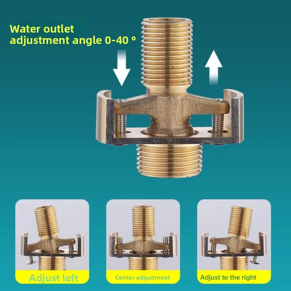 40 Degree Adjustable Faucet Angle Bent Foot Eccentric Screw Angle Faucet Adapter Shower Conversion Foot Corrector Accessories