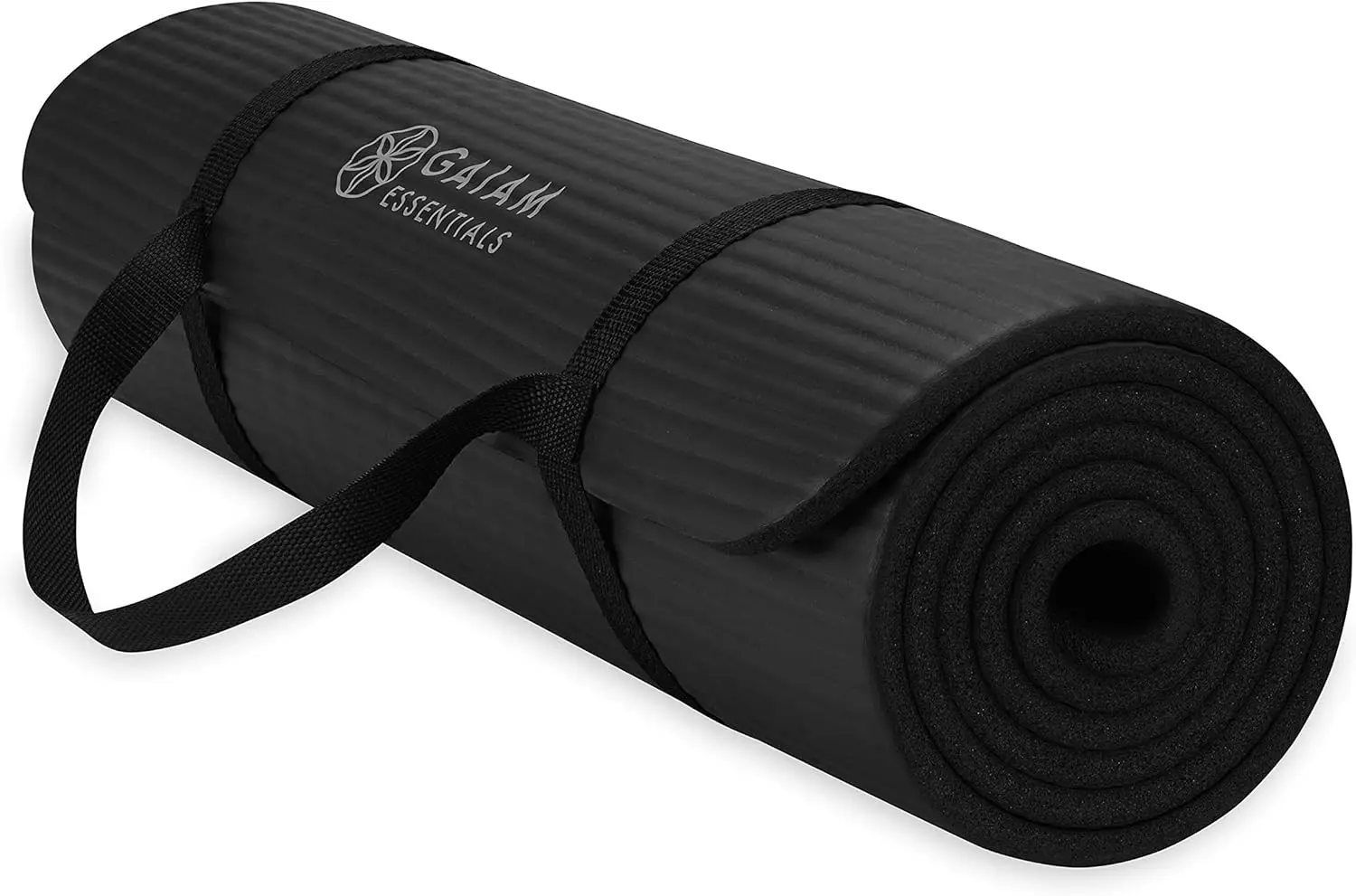

Yoga & Pilates Mat 2/5" Thick (10mm) with Carrier Strap, Extra Thick Cushion for Joint Comfort, Non-Slip Surface for Home