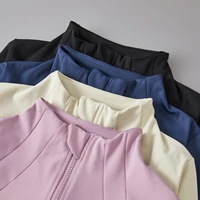 Yoga Clothes Windbreaker Sportswear Woman Running Long Sleeve Sweatshirt Sports Jackets Top Women Workout Tops Activewear 3