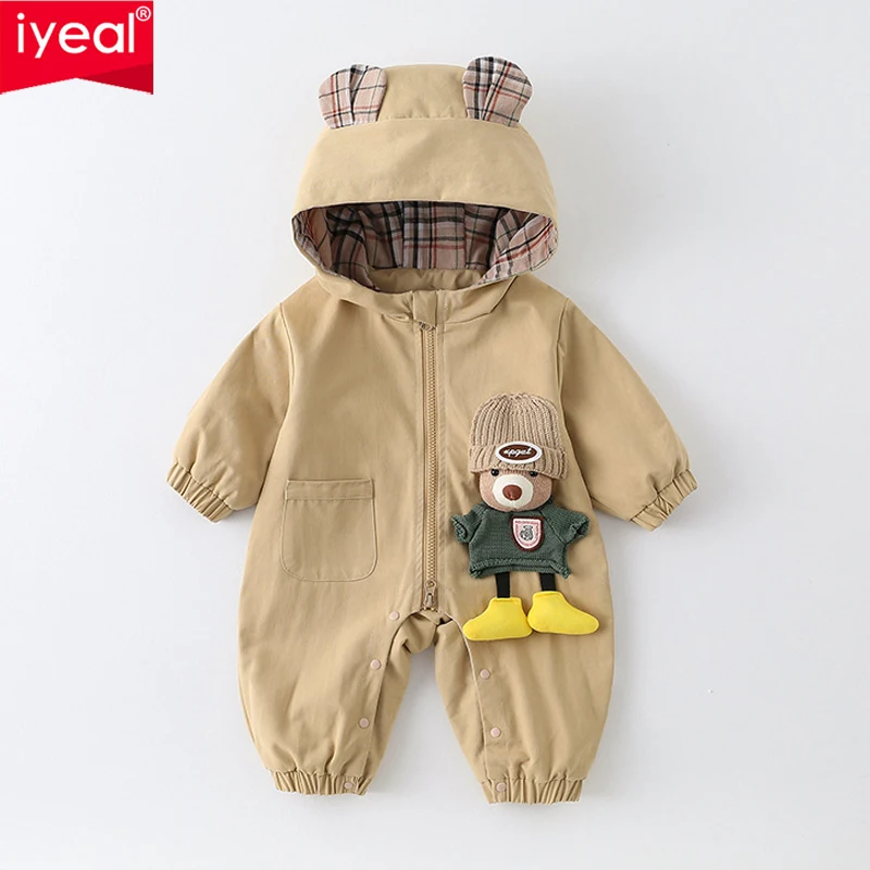 iyeal-baby-boys-girls-hooded-jumpsuit-cute-bear-ear-romper-3d-doll-decor-zipper-autumn-infant-outfit-toddler-one-piece-bodysuit