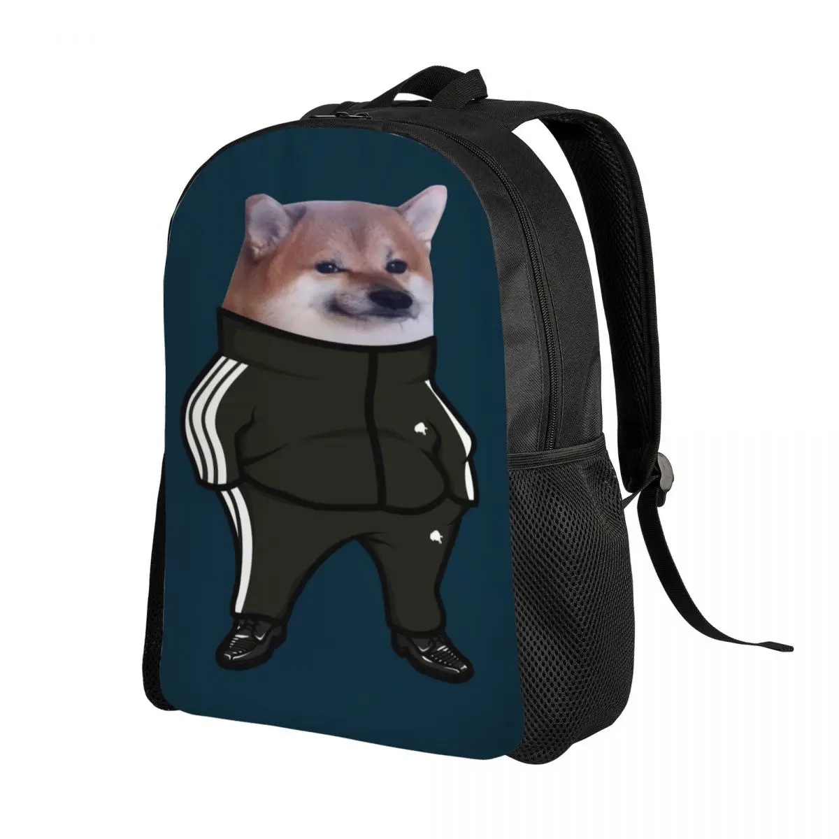 Cheems Doge Shiba Inu Meme Backpack for Men Women Water Resistant College School Bag Printing Bookbag