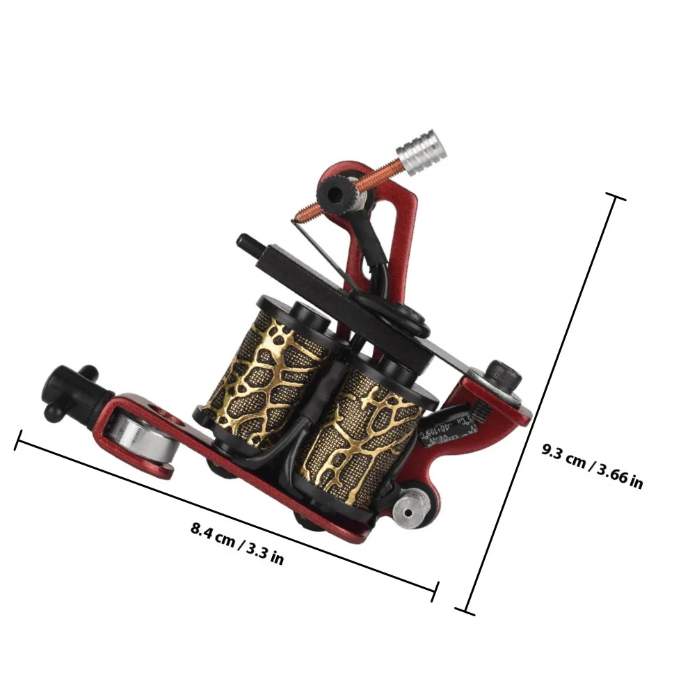 آلة الوشم الحديدي آلة الوشم لفائف 10 لفائف معدات الوشم المحمولة خفيفة الوزن لتظليل البطانة #3