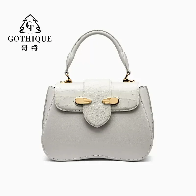 

gete new Female bag female handbag crocodile leather women Spell leather One shoulder crossbody bag