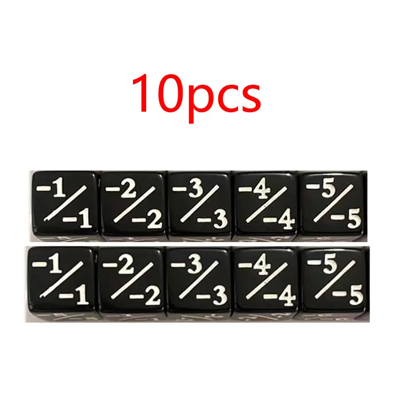 16mm 6 Side Dobbelstenen Tellers + 1 Kinderen Speelgoed Tellen Voor MTG De Verzamelkaart Gaming Token Loyaliteit gift 10 stks/zak