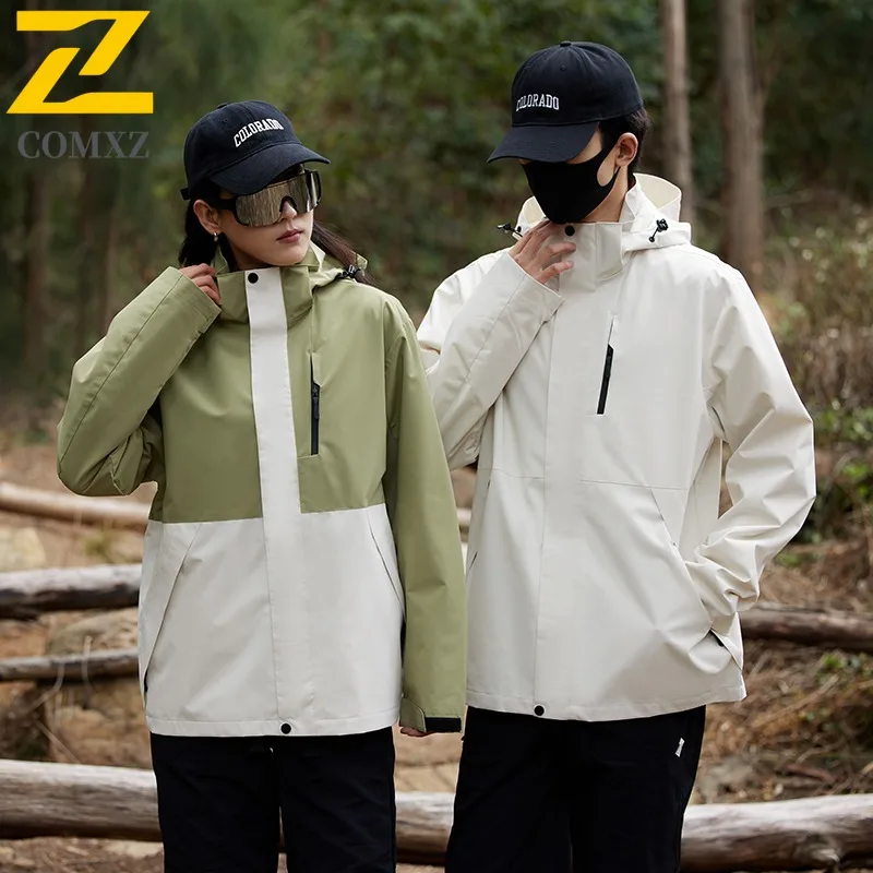

COMXZ Мужская куртка с капюшоном Chaqueta, модная водонепроницаемая ветрозащитная верхняя одежда для бега, рыбалки, охоты, устойчивые к царапинам куртки
