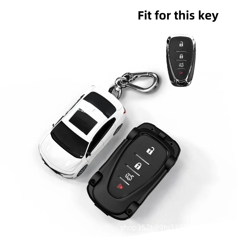 For Chevrolet Malibu Blazer Traverse Camaro Cruze Equinox Spark Trax Key Cover Car Model Key Protective Case Car Key Pack Buckle