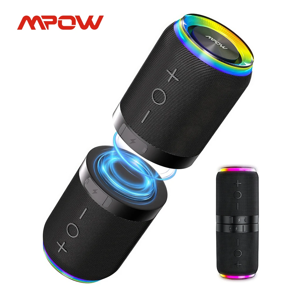 MPOW 2 in 1 Magnetic Splittable Bluetooth Speaker Portable Wireless Speaker Loud Stereo Sound  for Home Outdoor Travel