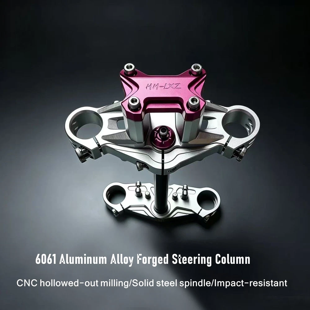 HH-LXZ Motorcycle Steering Stem Assembly CNC Aluminum Upper Lower Connecting Plate Steering Column For Little Monkey Z6 X5 Parts