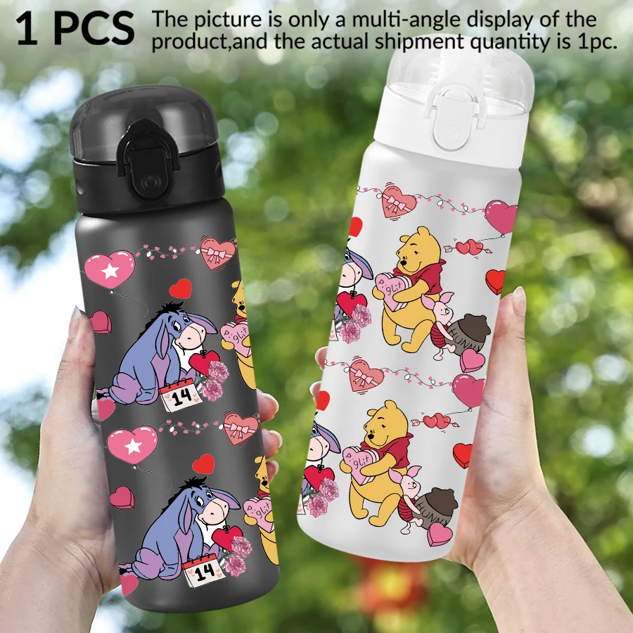 1 قطعة ديزني ويني ذا بوه/النمر/منقوشة 26 أوقية زجاجة مياه بلاستيكية كوب رياضي كهدية عيد ميلاد/العودة إلى المدرسة