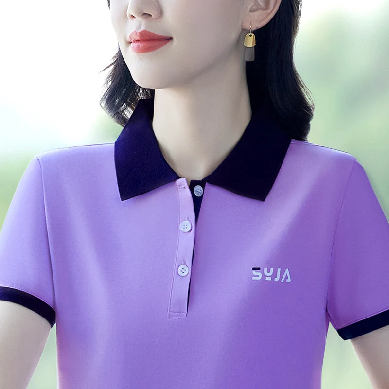 

Летняя футболка для женщин среднего возраста, модная женская футболка свободного кроя, высококачественная женская одежда