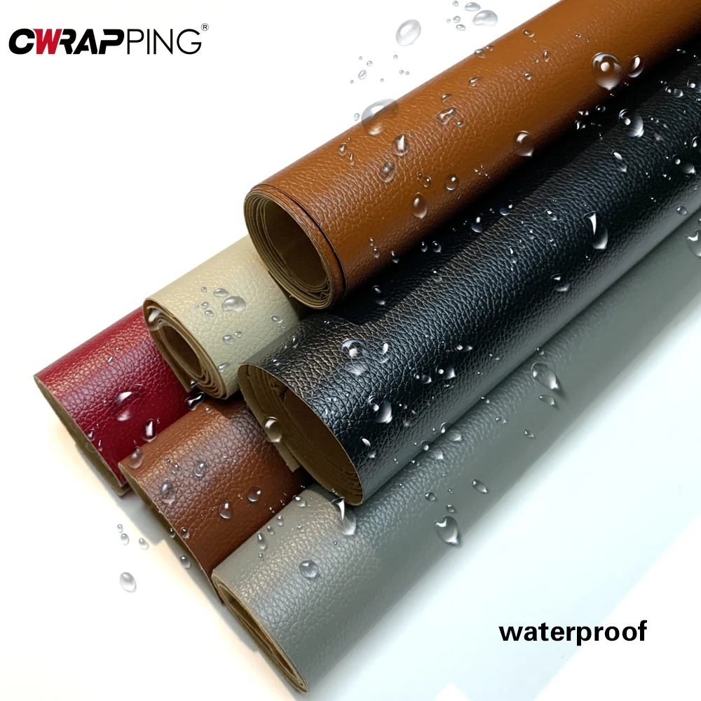 DIY Film Wrapping Foil Car PU Leather Repair Patch Vinyl Wrap Car Tuning Stickers Waterproof Full Body Sticky Sticker Adhesive view 4