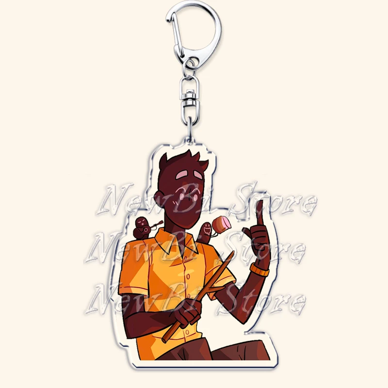 Game Those Awesome Guys Keychains for Accessories Bag Game Damien Lavey Lover Keyring Jewelry Friends Gaming Gamer Fans Gifts