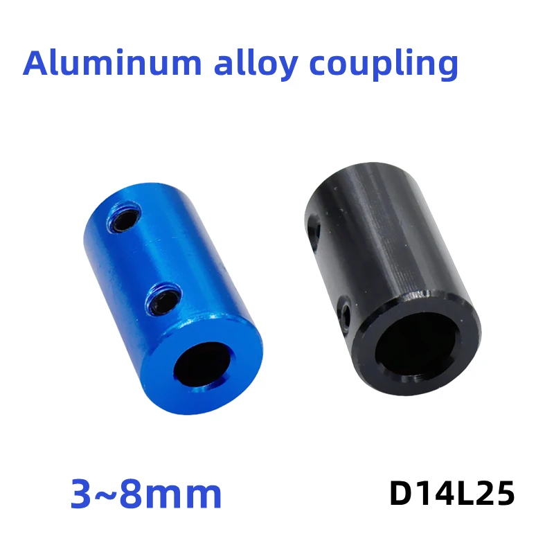 

1 шт. муфта из алюминиевого сплава D14L25, диаметр 5 мм, 6 мм, 8 мм, синий гибкий винт муфты вала для шагового двигателя, гибкая муфта вала