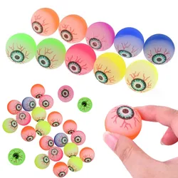 15Pcs Exploding Eyes Bouncy Ball Toy Assorted Halloween Ball Prom Gifts Elasticity Colorful Bouncy Rubber Jumping Ball Toy Gift