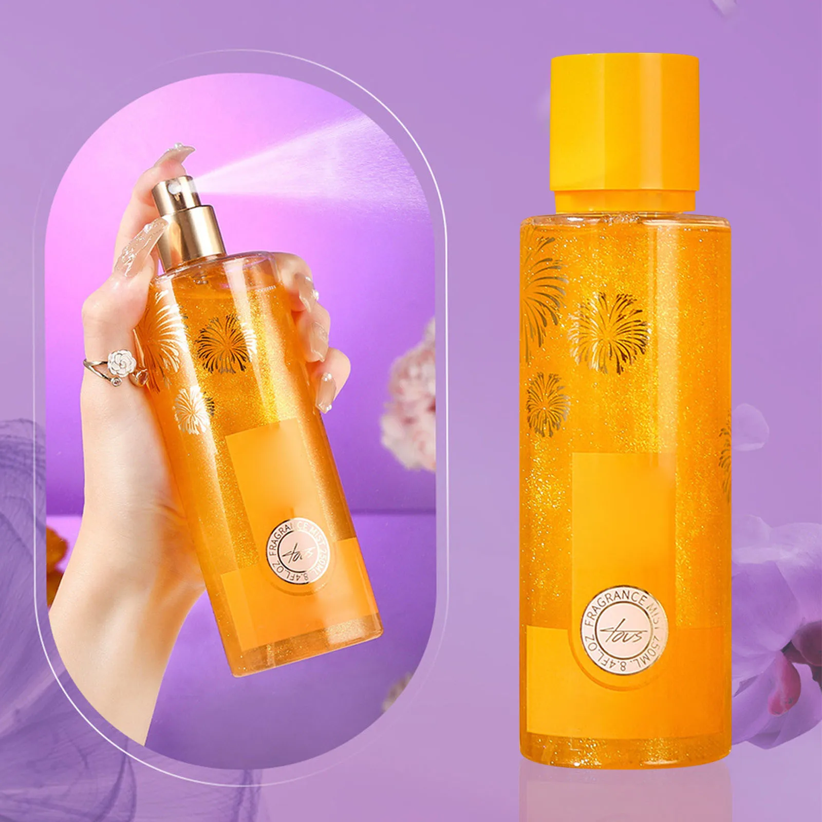 250ml Yamanfen Middle East Quicksand Perfume Spray Rose Lasting Body Spray Fragrant Anti Sweat And Deodorizing Fragrance Women