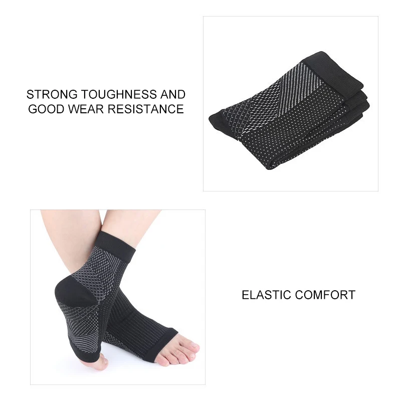 2 Pcs/Pair Sports Ankle Brace Compression Socks Anti Fatigue Foot Sleeve Breathable Net Foot Sleeve Anklet Protective Gear