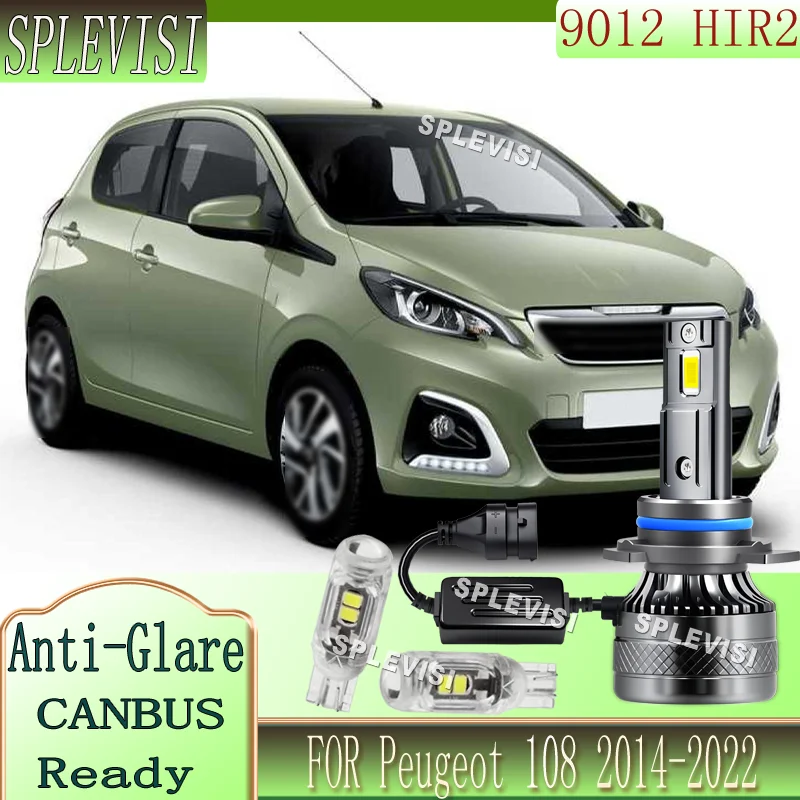 

Cooling Fan High quality Aluminum heat dissipation Headlight LED Bulbs For Peugeot 108 2014 2015 2016 2017 2018 2019 2020-2022