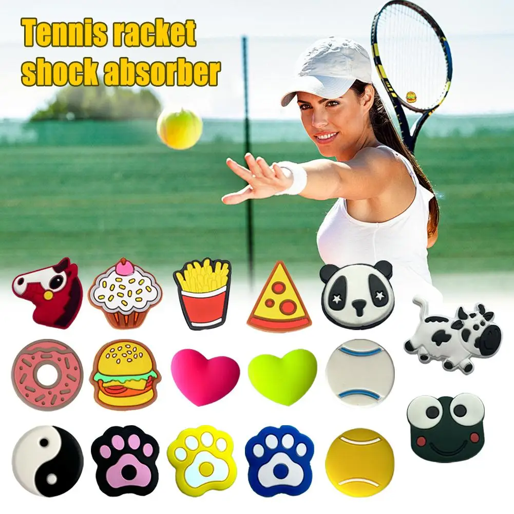 3/5PCS Cute Silicone Tennis Vibration Dampeners Tennis Vibration Tennis Squash Racquet Racket Anti Damper Accessories Tenni V7Q1