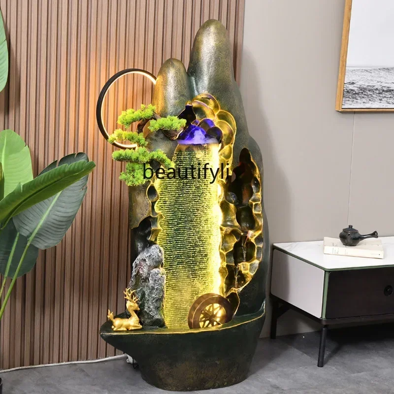 

45 Office Decoration Floor-Standing Decorations Lucky Water Fountain Circulating Water Car Landscape