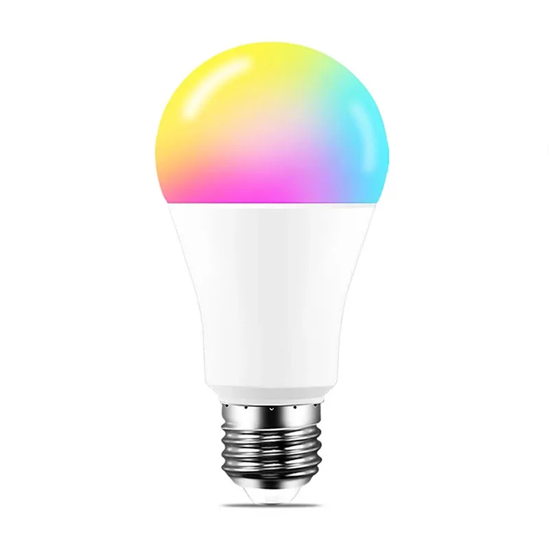

Внутренняя цветная сменная светодиодная лампа RGB 7 Вт 9 Вт E27 Tuya Wi-Fi Bluetooth Smart Bulb Управление через приложение