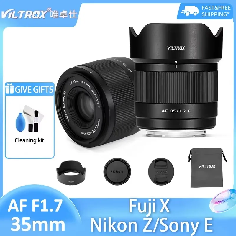 

VILTROX 35mm F1.7 APS-C Auto Focus AF for Sony E Nikon Z Fuji FUJIFILM X A7M4 A7R XM5 XT30 XT5 ZFC XPRO Z8 Z9 A6600 A6400 ZVE10