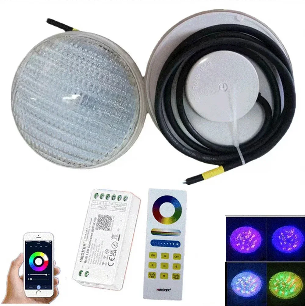 45W RGB Underwater Lights 36W 54W Fountain Pond Lamp IP68 Waterproof Wick Embedded Spotlight 24W 18W LED Swimming Pool Light