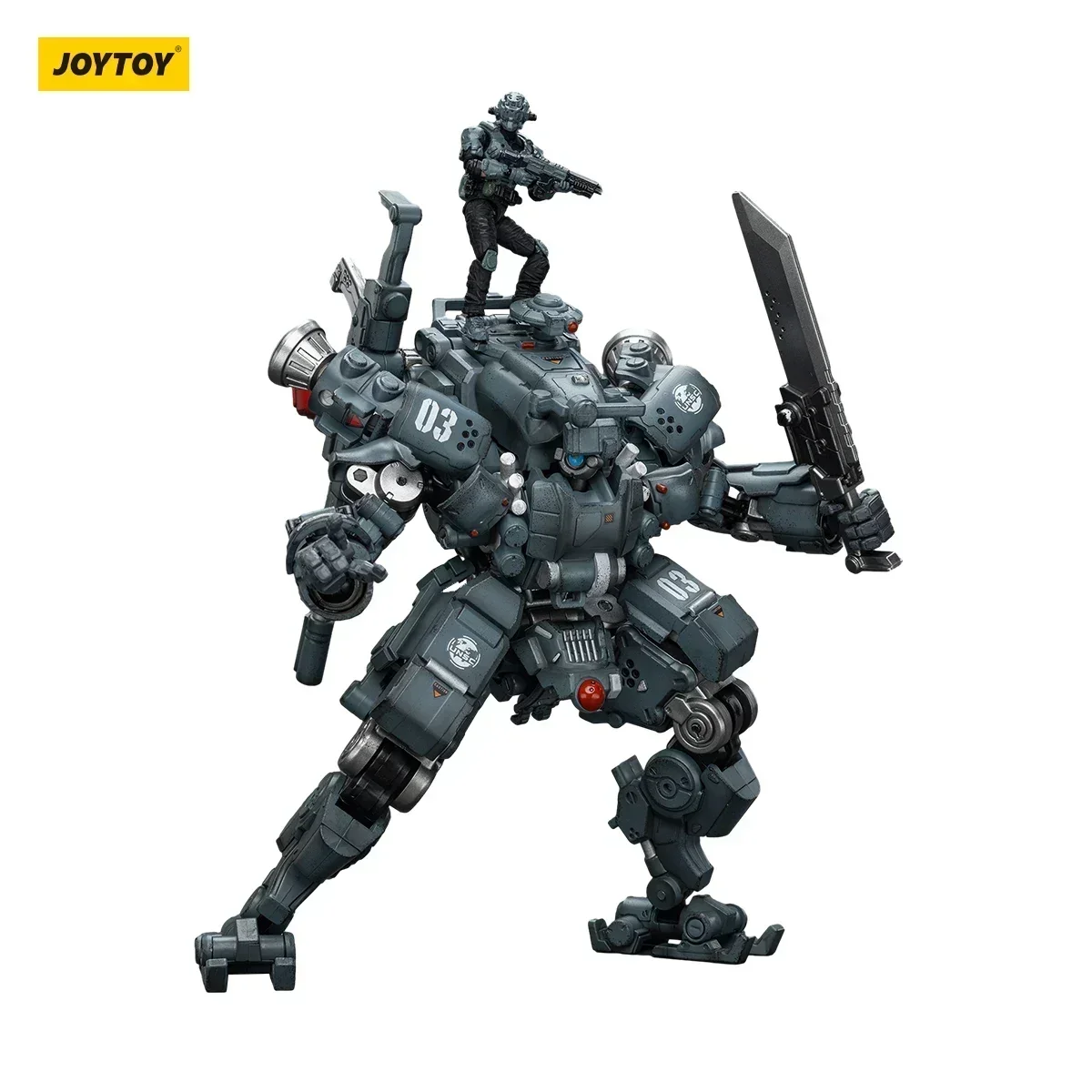 Joytoy infinito 1/25 figuras de ação mecha anime 24cm god of war 86-ll 03 alta mobilidade assalto mech modelo colecionável decoração