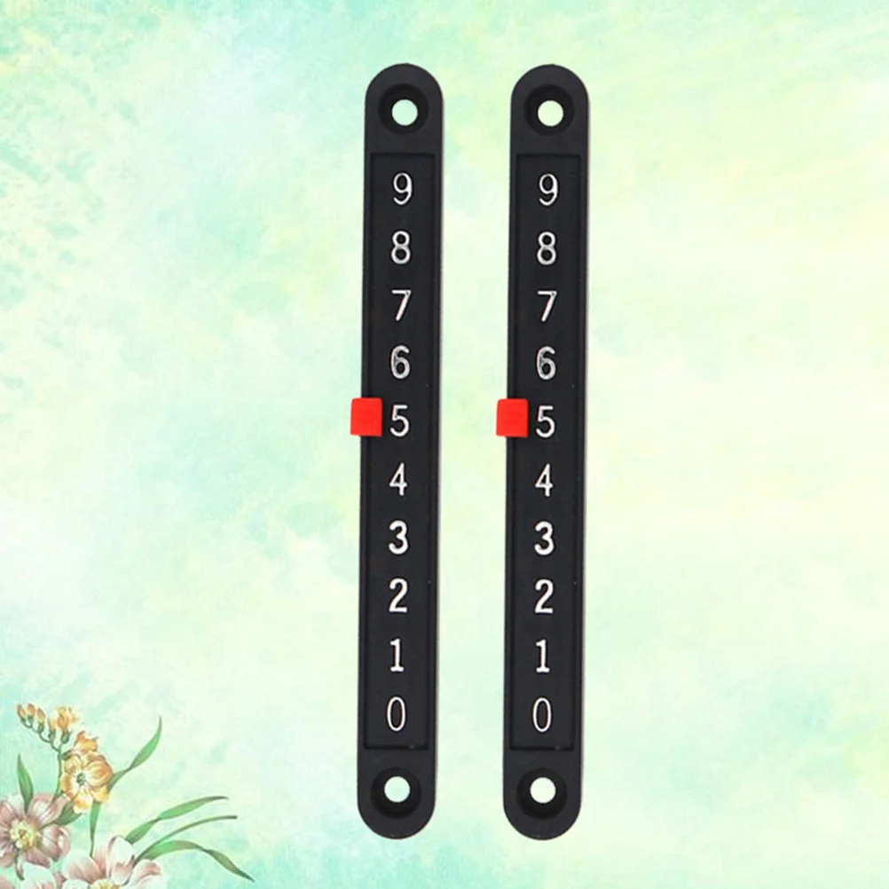 2pcs Plastic Foosball Scoring Counters Table Football Scorekeeper (Black) football scoring counter scorekeeper bar