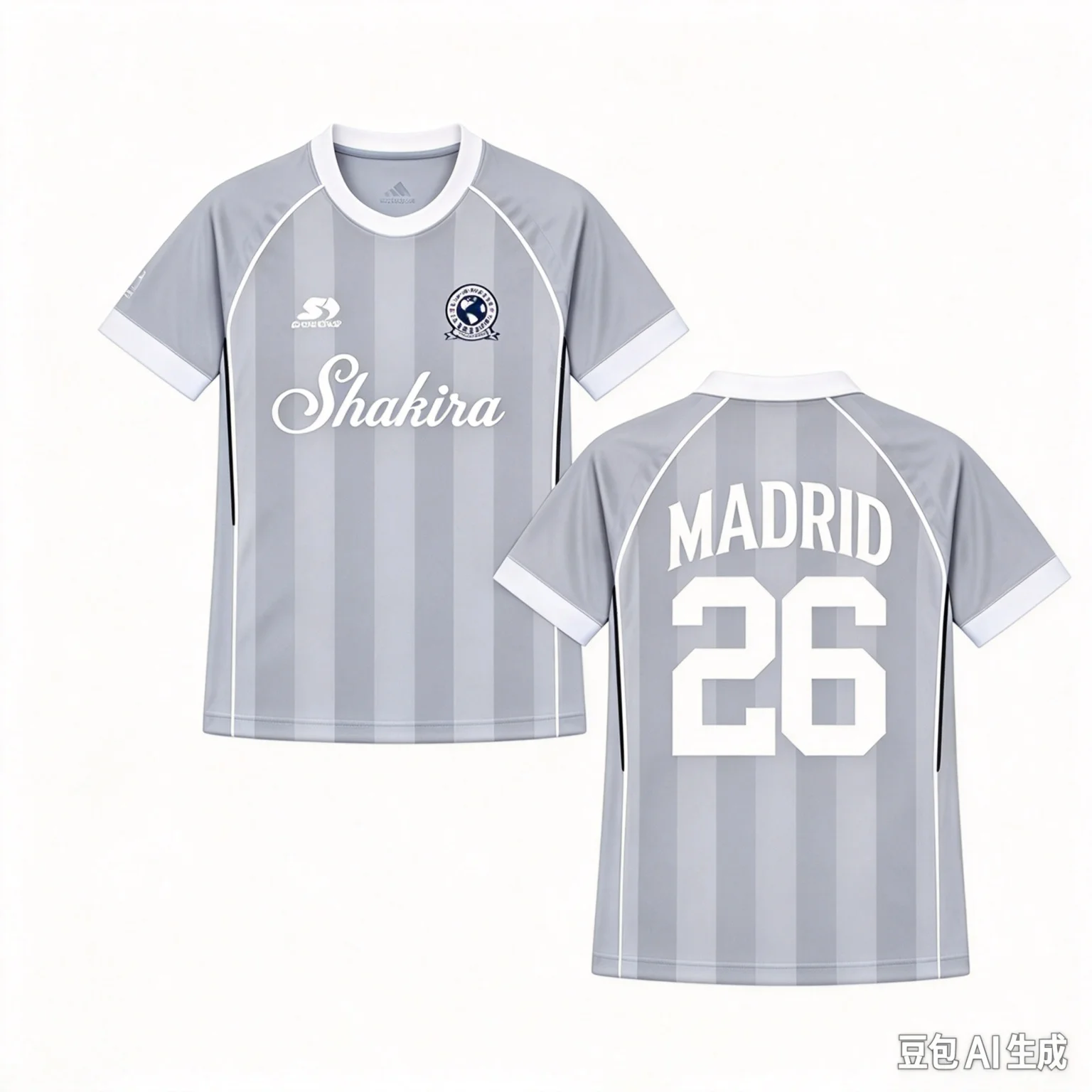 2026 Europe Shakira LMYNL Las Mujeres Ya No Lloran World Tour Madrid Spain Blue Soccer Jersey Men Women Family Unisex T-shirt