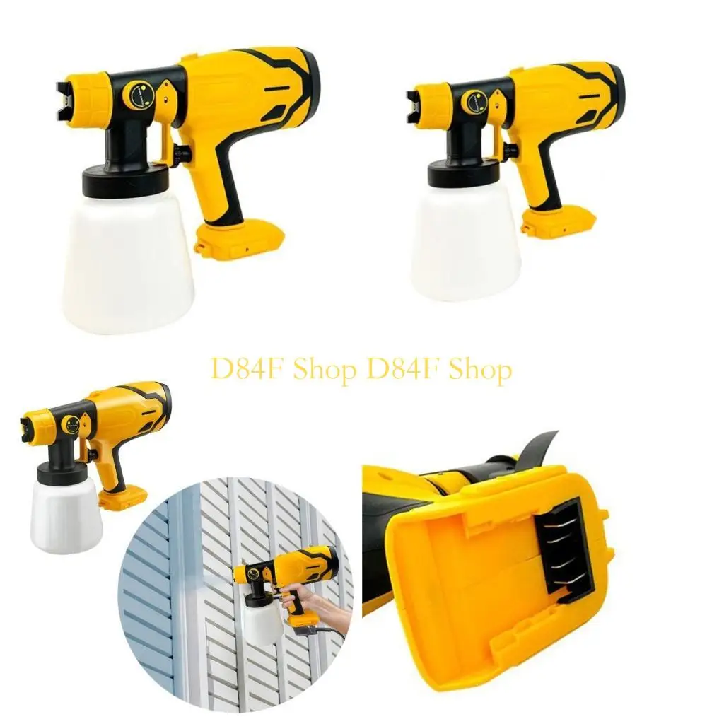 

D84F Распылитель краски HVLP Электрические распылители Краскораспылители 800 мл Контейнер большой емкости для мебельных шкафов