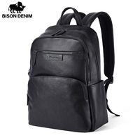 2022 New Backpack Men Genuine Leather Rucksack Fashion Schoolbag For Teenager Boys Travel Bag Male Laptop Backpack Leather Bags