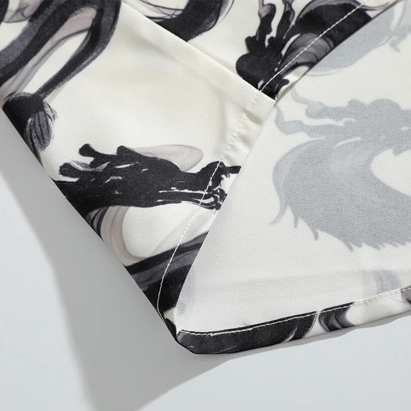 Men's short sleeve shirts summer beach cool t-shirts breathable casual fashion streetwear tops graphic prints men's clothing XXL