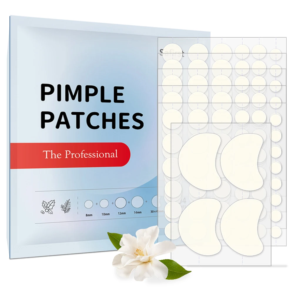 

204 Count Acne Patch Invisible 5 Size Pimple Patches Hydrocolloid Zit Patch Beauty Products for Face Care