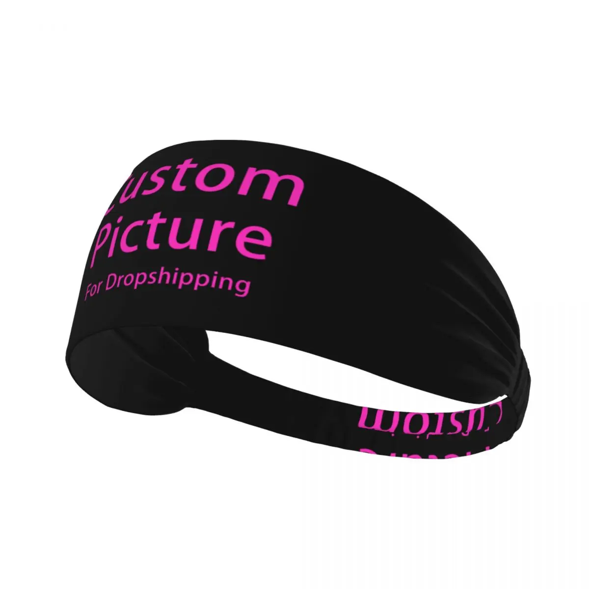 Custom Personalized Custom Photo Logo Sports Sweatbands for Yoga Customized DIY Print Absorbent Headband Women Men